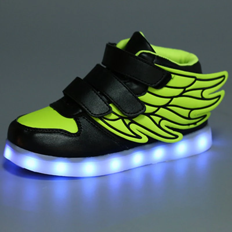 Soft Sole Children's Shoes USB Rechargeable Flashing Sneakers Gift for Children's Day Thanksgiving