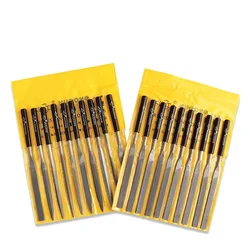 10pcs 140mm Mini Needle File Set DIY Wood Rasp File Needle Jewelry Polishing Carving Diamond File Handy Tools Ceramic Crafts