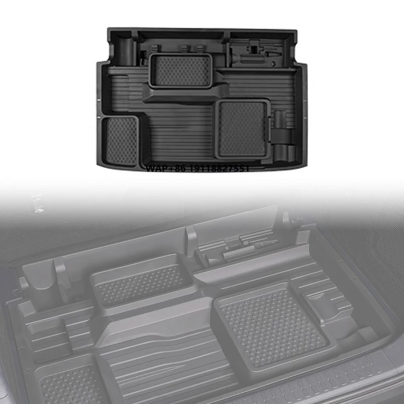 New Update Rear Trunk Storage Box Car Organizer Cargo Container for Byd Leopard 5 Accessories