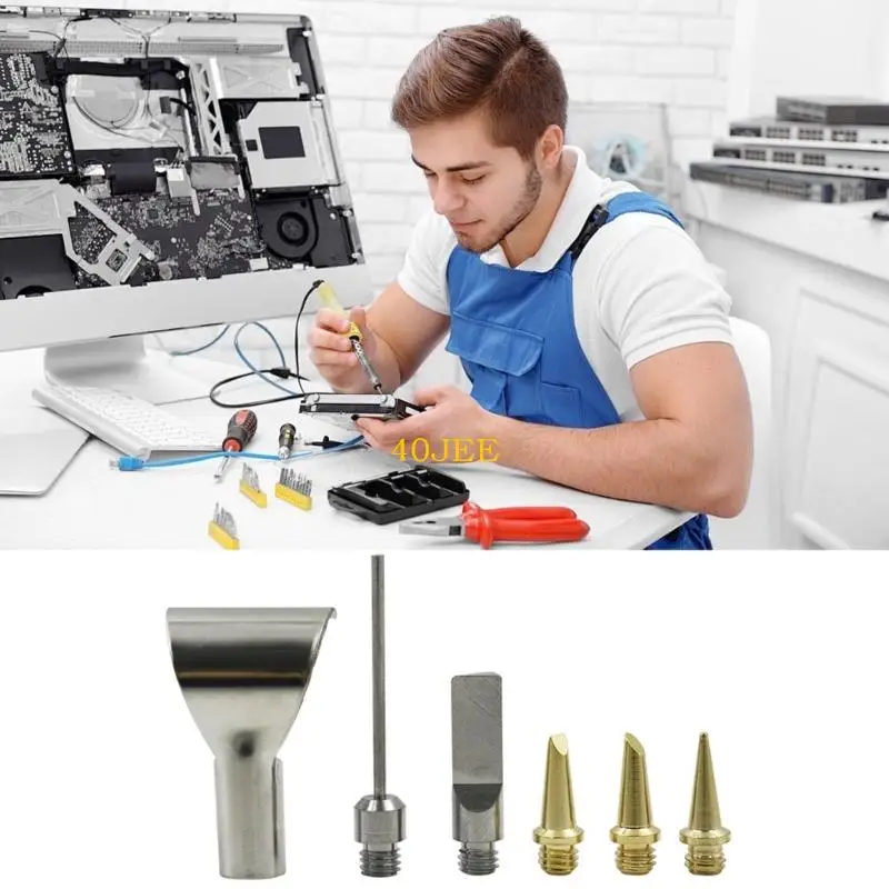 40JE Multiple Purpose Metal Tip Accessories Pack Soldering bijlage TEMPERATUURNEER VOOR GASVERDIENING SLODERING TROG.