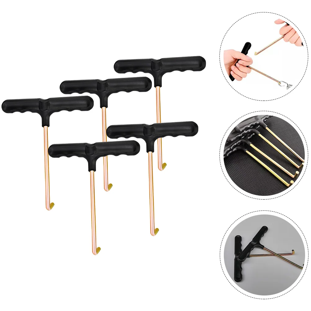 

5 Pcs Skate Shoe Hook T-shaped Shoelace Puller Tightening Hooks Durable up Roller Iron Plastic Supplies Pullers