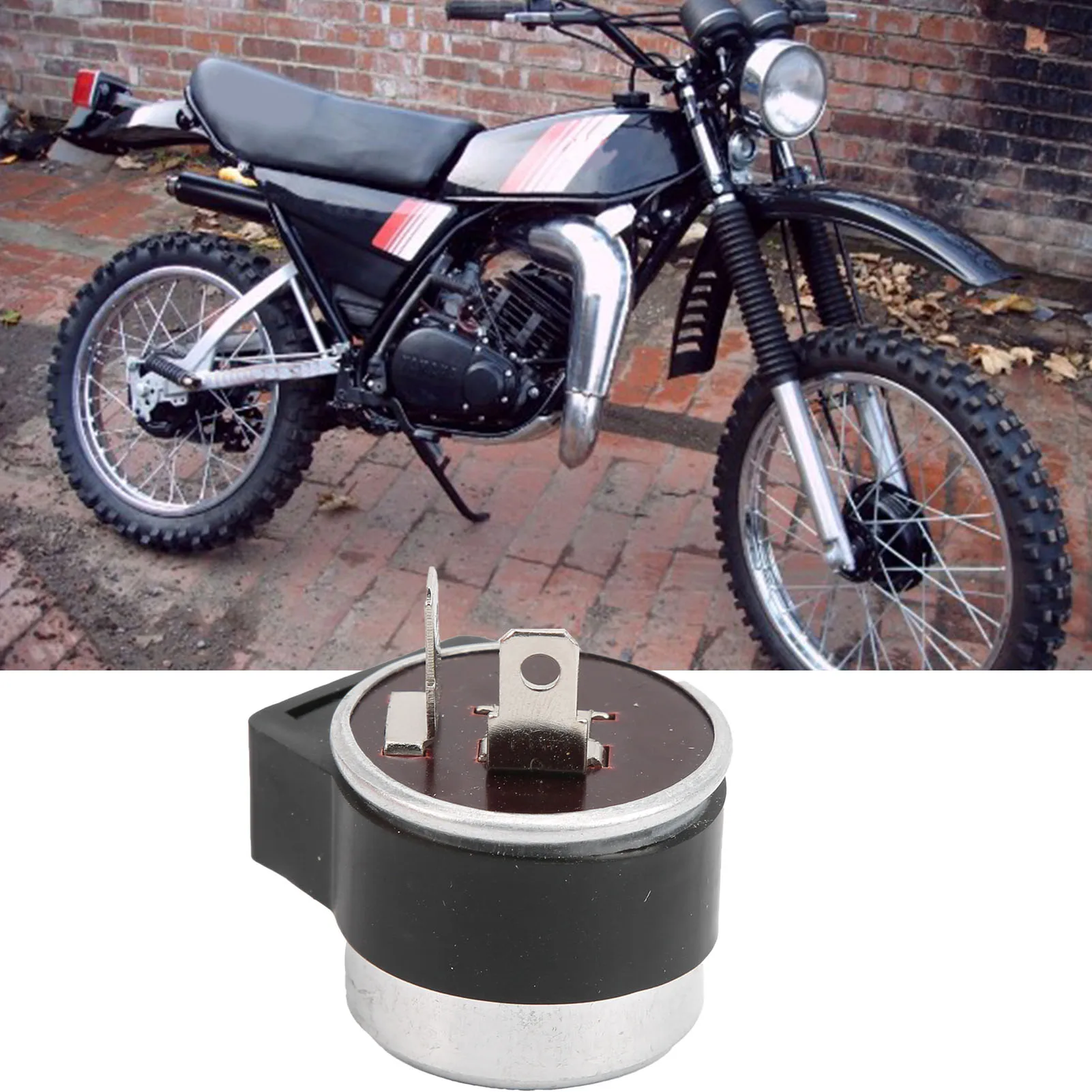 Motorcycle Turn Signal Flasher Relay Mechanical Type Fit for  DT175 DT360 DT400 GT80 DT100 XT500 Indicator Blinker Relay