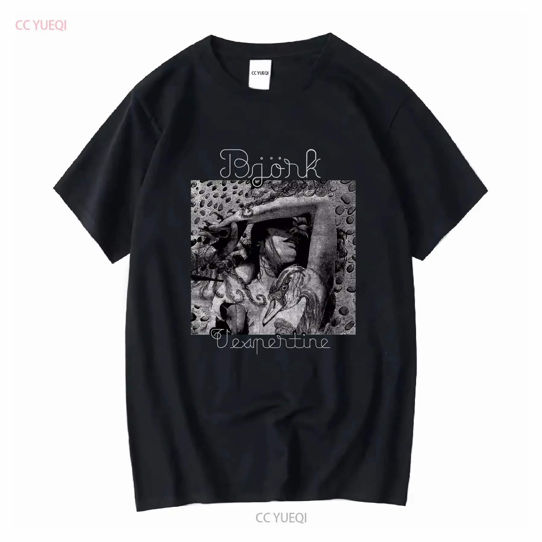 Vintage Bjork Vespertine T shirt long or short sleeves vintage Washed Stretched Versatile homme Slightly Unisex streetwear
