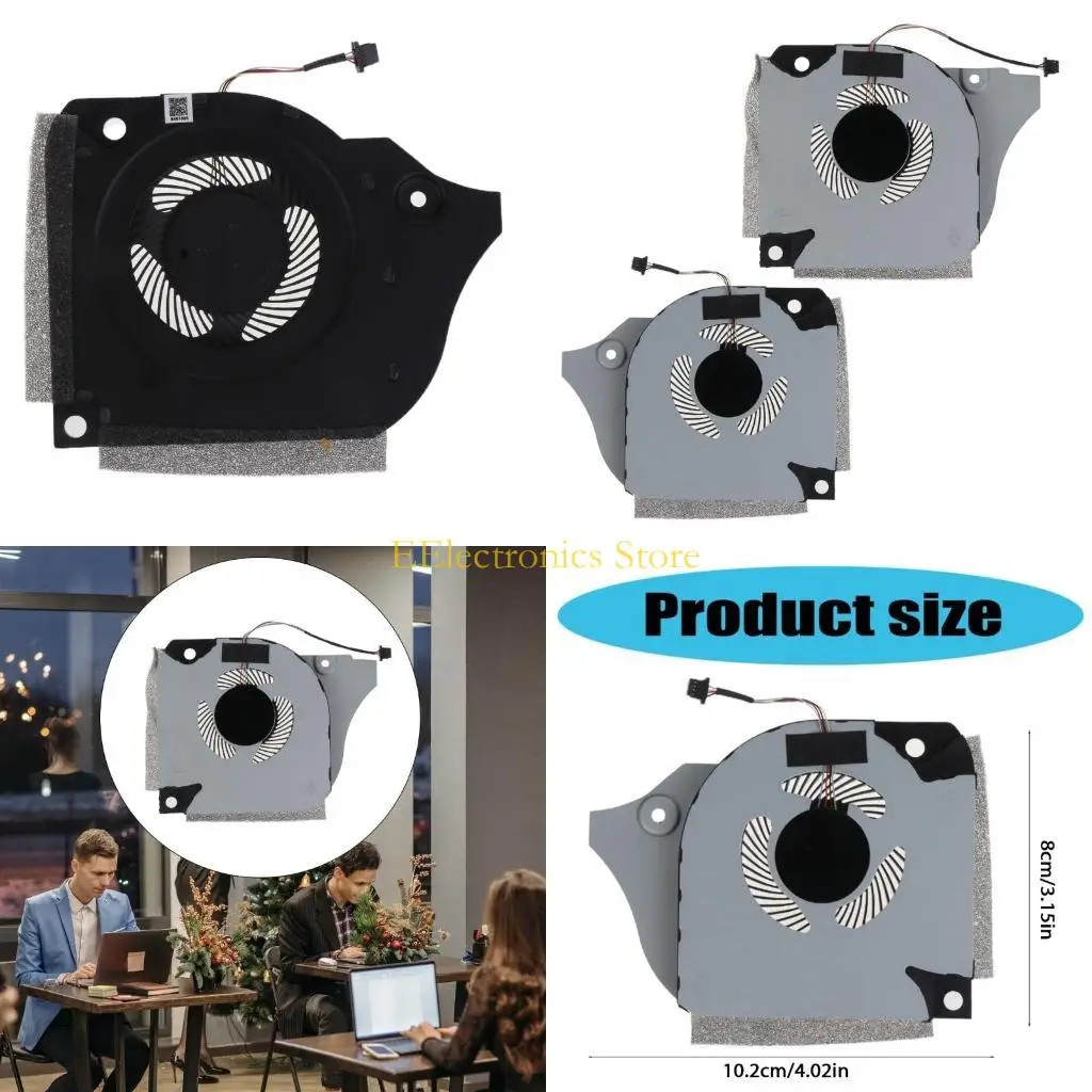 

B03c Замена ноутбука охлаждающий вентилятор 5V 4PIN 4-проволочный радиатор для Dellinspiron G7 7790