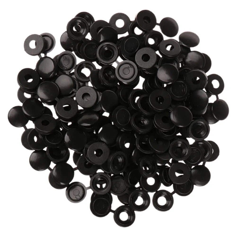 

120pcs Screw Cap Hinged Plastic Decorative Cover For Furniture Automotive Washer Tops Self-Tapping Screw Hole Protection