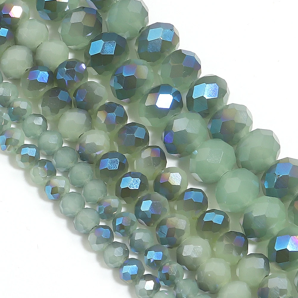 4/6/8mm Österreich Facettierte Kristall Perlen Rondelle Glas Perlen Lose Spacer Perlen Für Schmuck Machen DIY armband Zubehör