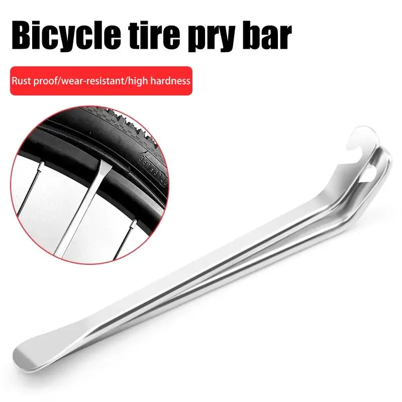 

3PCS Bicycle Tyre Lever Tube Repair Service Carbon Steel Heat Cycling Tool Bike Tire Opener Crow Bar Remover Tool