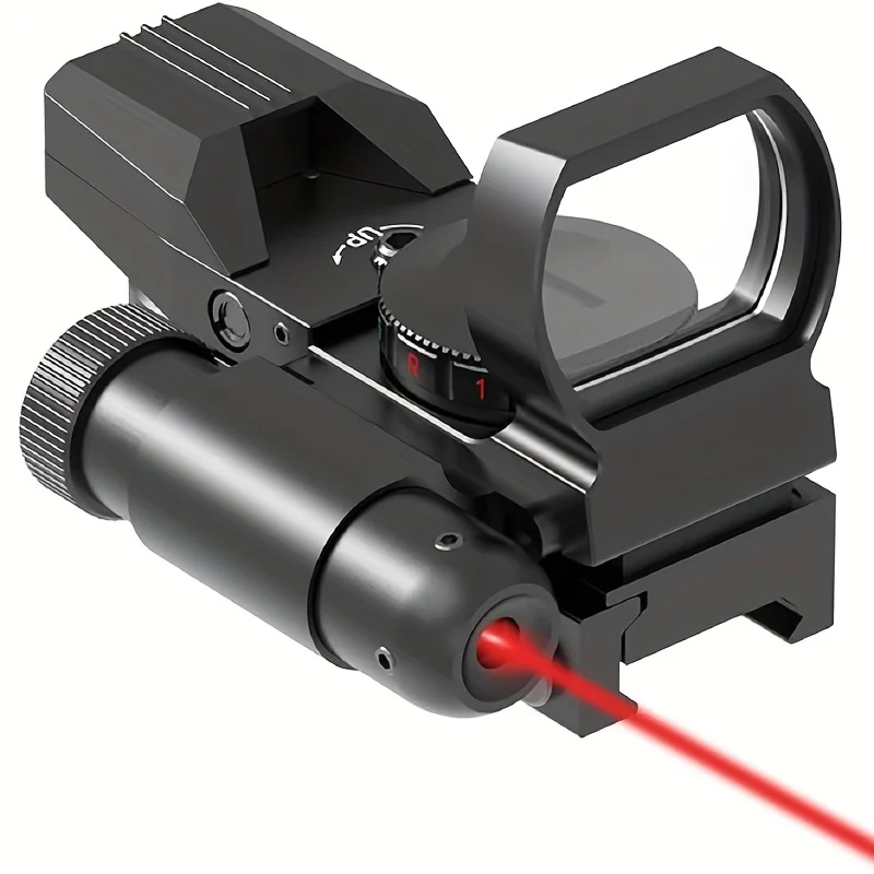 Hunting Laser Red Dot Sight Scope Tactical Riflescope Optics Red Dot Sight 4 Reticle Scope Collimator Sight for 20mm