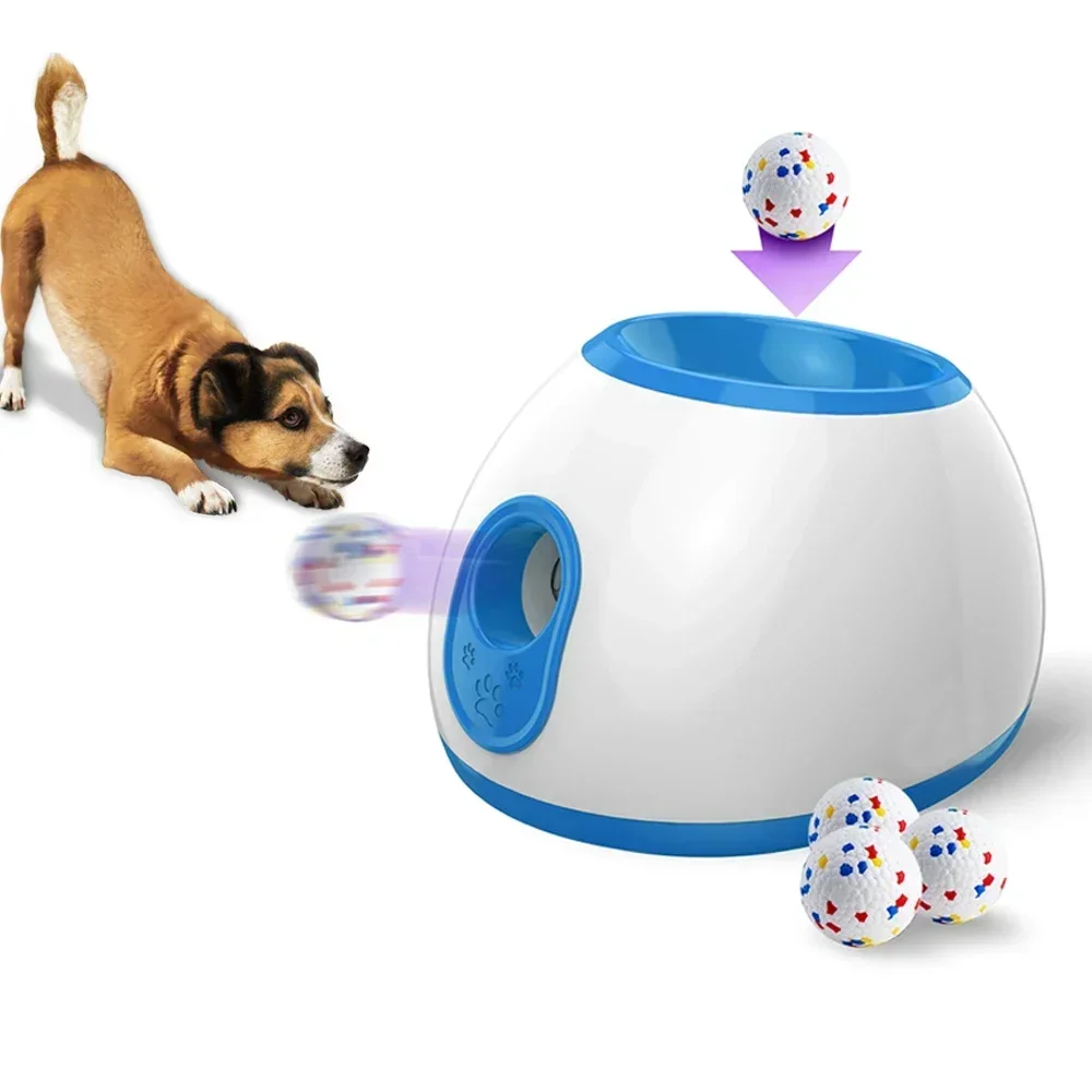 Mini Automatic Pet Tennis Thrower Machine, Rechargeable Dog Tennis Launcher, Fun Interactive Catapult Chase Toy for Dogs