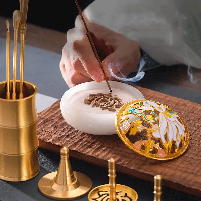 Incense Making Beginner Kit Tools Set Fragrance Bead Stamp Scentsual Gift Box for Meditation Yoga Essential Oils Accessories