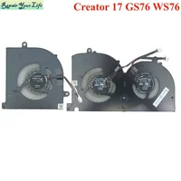 Ventiladores de refrigeración GPU para CPU de ordenador portátil para MSI GS76 WS76 Creator 17 GS76 Stealth 11UE 11UG 11UH ventilador enfriador MS-17M1 17M1-CPU BS5005HS-U4Q