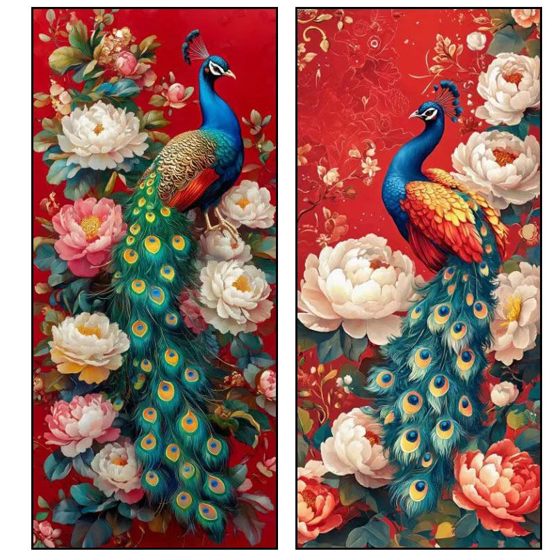 

100x50cm Love Couple Bird Cross Stitch Full Embroidery Kit - Handwork Painting Needlework Chinese Wedding Gift Kit