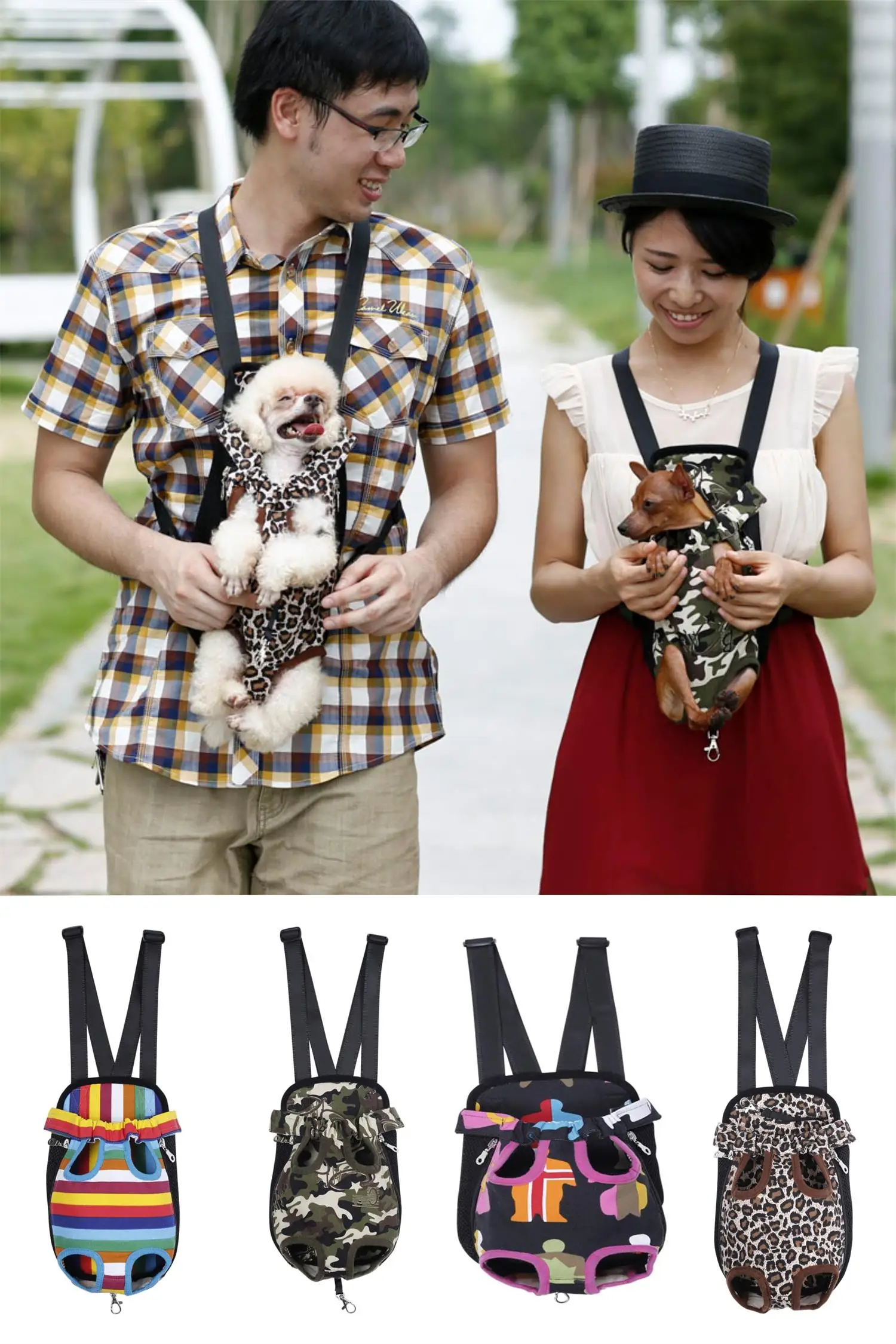 Sac à dos en toile pour animal de compagnie Electrolux, sac fourre-tout extérieur pour chien, porte-écharpe pour chat et chiot, cinq trous, poitrine avant