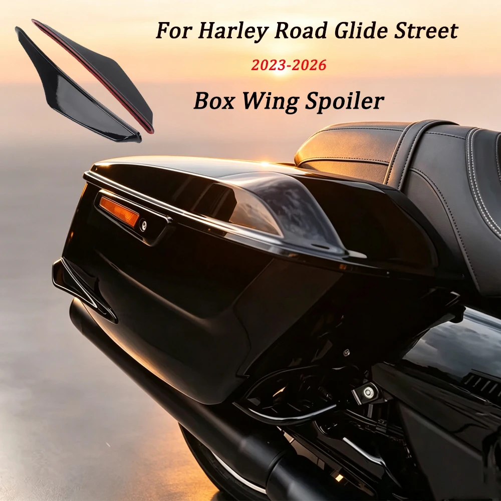 para-harley-road-glide-street-glide-cvo-st-ultra-limited-flhx-fltrx-fltrxstse-2023-2026-accesorios-para-motocicleta-caja-lateral-aleron-lateral