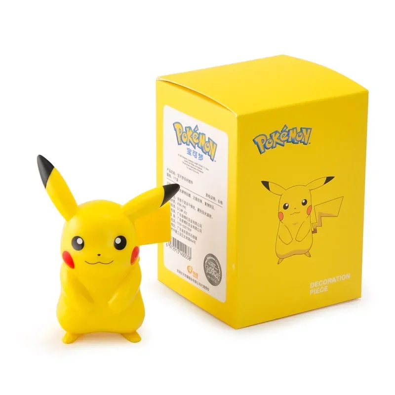 Figuras de acción de Pokémon, Pikachu, Charmander, Psyduck, Squirtle, Jigglypuff, Bulbasaur, Bulbasaur, modelo Kawaii 6,