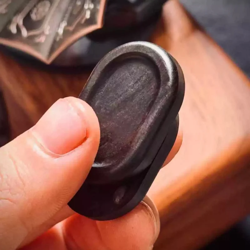 Wood Mini Fidget Magnetic Push Card Plate Haptic Coin Mechanical Slider ACEDC Sensory Stress Relief Toy Adults Anti Anxiety