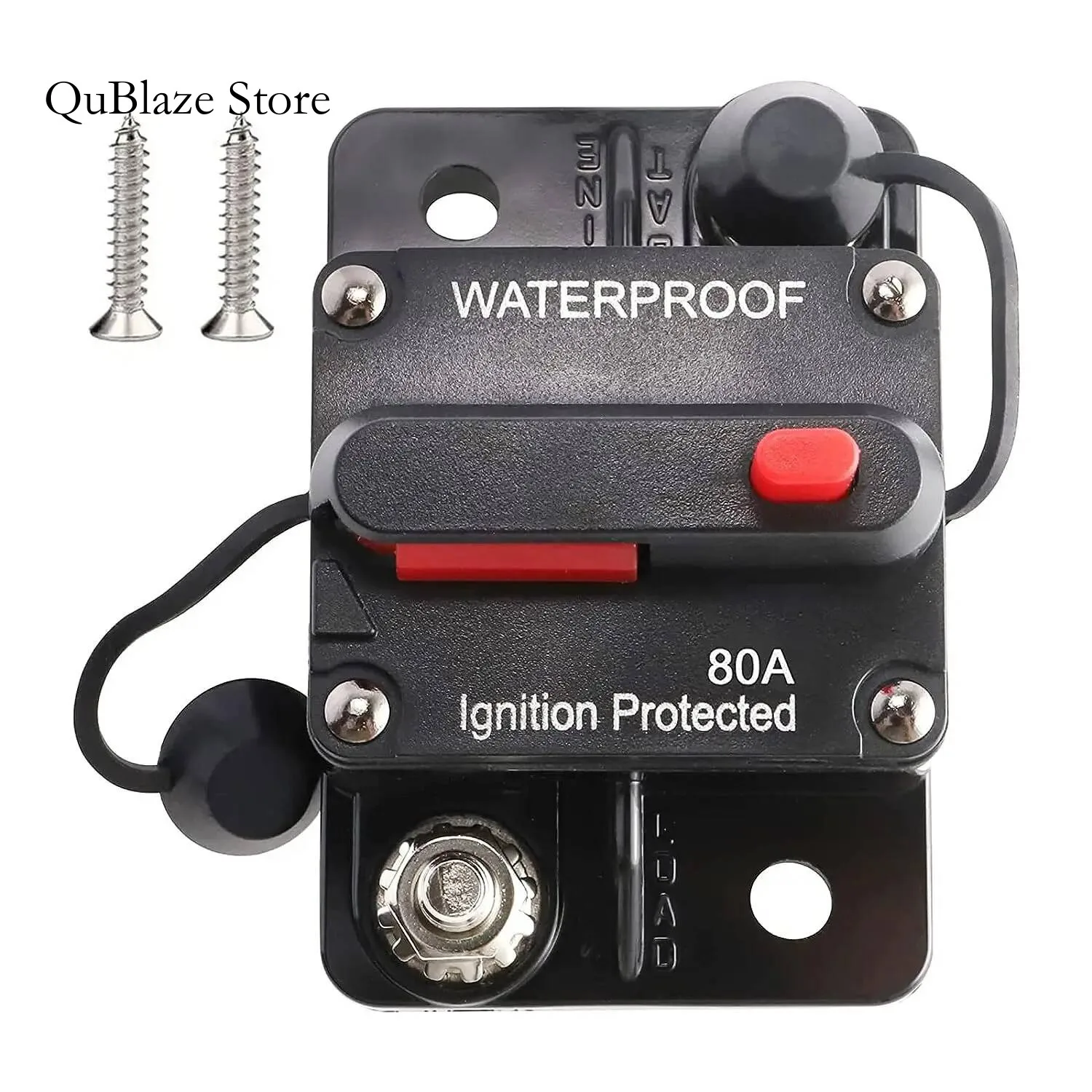 

48VDC Waterproof 30A-300A Circuit Breaker 12V Trolling With Reset Boat Manual Power Protect For Audio Fuse Car