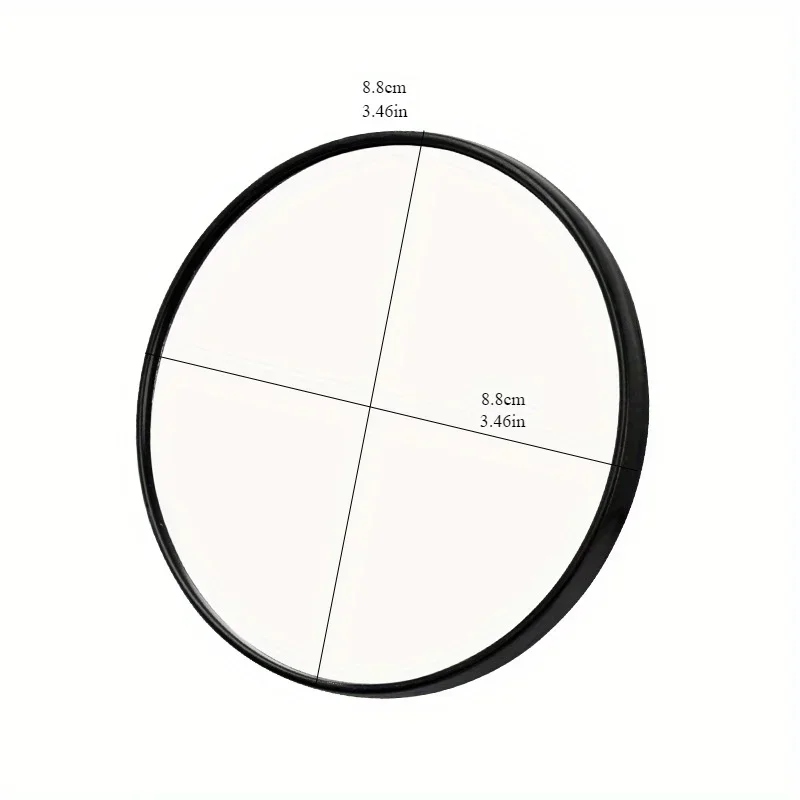 Miroir cosmétique grossissant à ventouse 5X, miroirs ronds muraux portables, cadeau pour fille, miroir de maquillage de voyage, accessoire de salle de bains