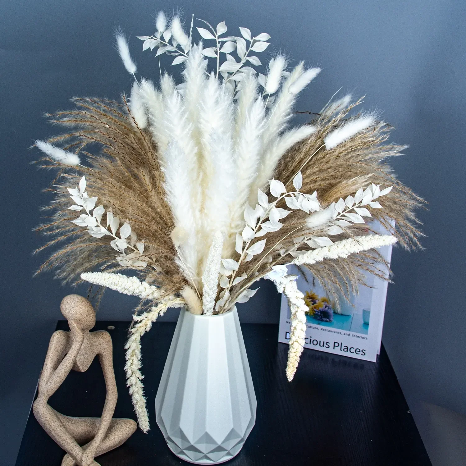 

Natural Dried Pampas Grass, Bonquet Gift, Flower Arrangements, Boho Decorations, Wedding Home Decor, Artificial