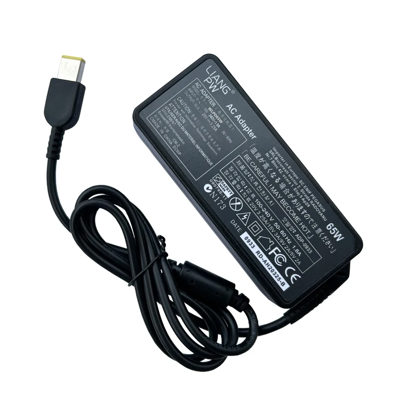 V130-15IGM/15IKB ThinkCentre M73 M93p X1 Carbon E431 E531 S431 T440s 65W 20V 3.25A AC Power Adapter Laptop Charger