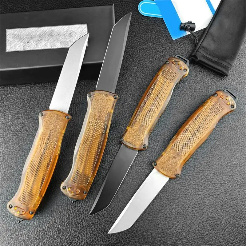 

BM 5370 BK Limited AU TO Knife 3.51" Tanto D2 Blade PEI Handle Survival Folding Pocket Knife Camping EDC Tools Hunting Knife