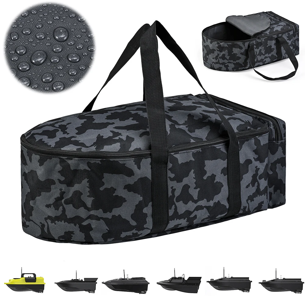 Bait Boat Carry Bag Water Repellent Fishing Tackle Bag Double Zipper Bait Boat Storage Bag with Handle Fishing Equipment