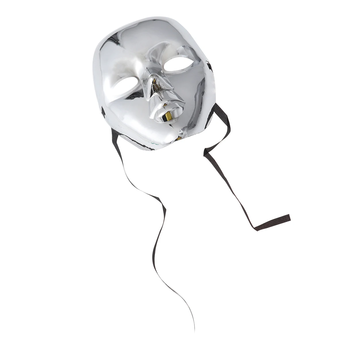 

3Pcs Electroplated Masquerade Masks Luxury Shiny Plastic Flexible Band Halloween Party Mask Carnival Costume