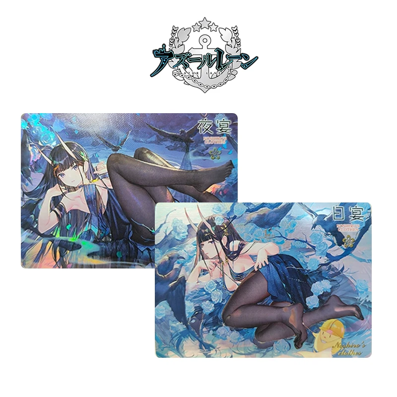 

DIY Azur Lane 2pcs/set HMS Cheshire IJN Atago Anime characters Collection flash card Game card Christmas birthday gift toys