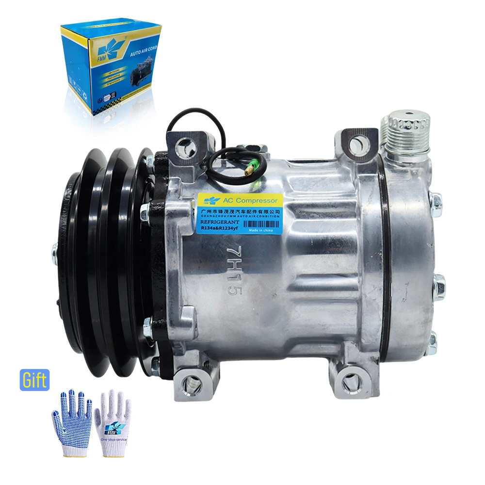 

New High Quality 12V 2PK New Condition Compressor 7H15D Aircon Compressor Pump for Truck Excavator 7H15 709