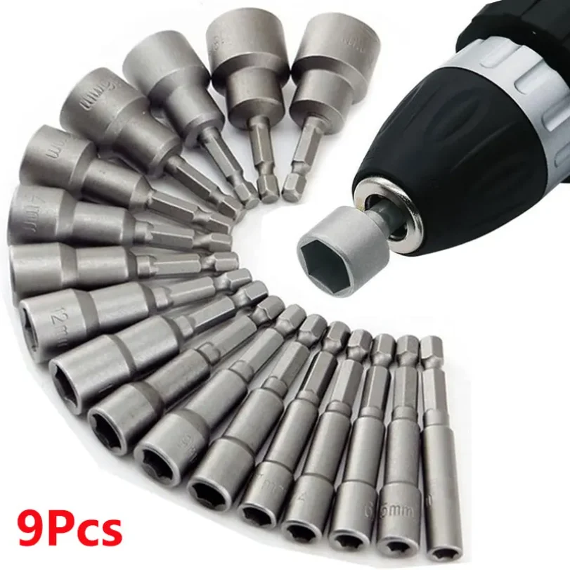 

Hex Sockets Sleeve Nozzles Nut Driver Set Screwdriver Set Schroevendraaier Set Bits Sets Tools Socket Wrenches 9pcs/set
