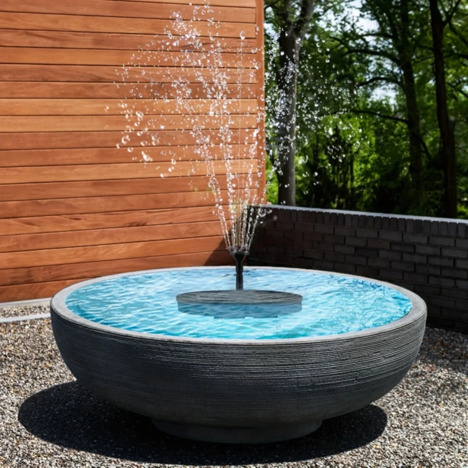 Perfect Essential Solar Fountain - A beautiful and serene addition to ponds, ideal for refreshing summer days and inviting outdo