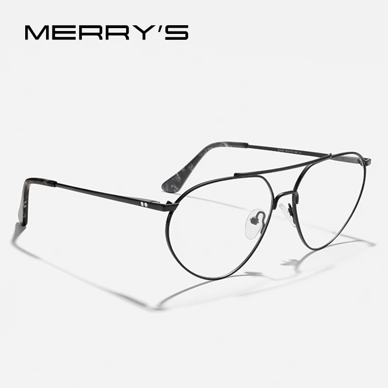 MERRYS DESIGN Pilot Oval Glasses Frames For Men Women Ultralight Eyewear Prescription Eyeglasses Optical Frame S2467