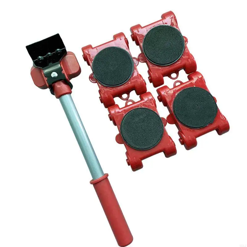 Molf Furniture Mover Tool Transper Đuôi xe hạng nặng chuyển 4 bánh xe lăn với bộ 1 thanh