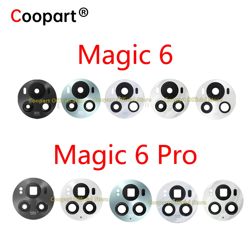 New Coopart Rear Back Camera Glass Lens Cover For Honor Magic6 Magic 6 Pro 5G BVL-AN16 BVL-N49 Replacement