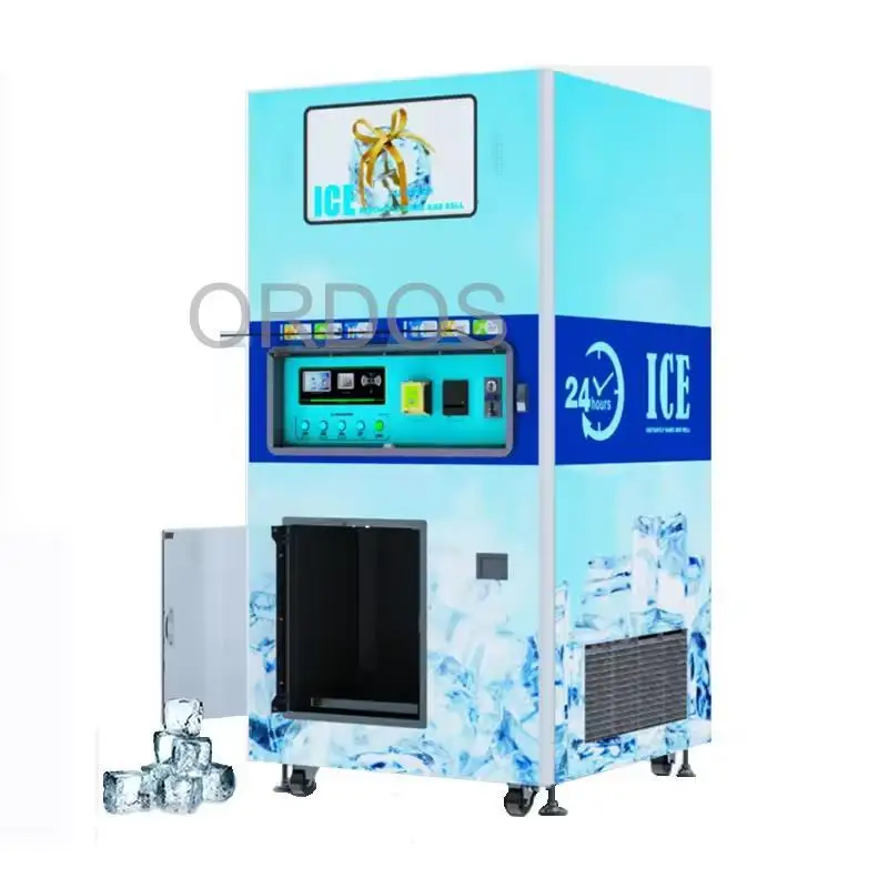 Self service commercial ice vending machine dispenser