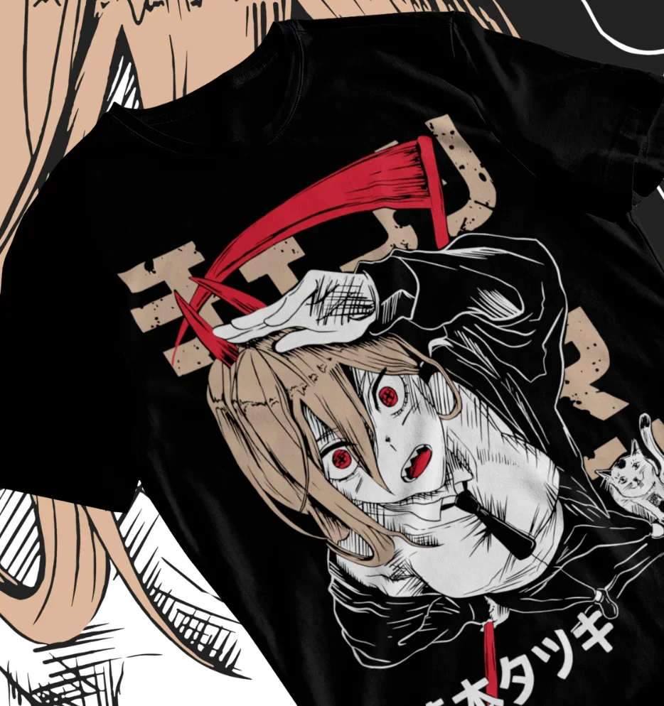 Chainsaw Man POWER T-Shirt Devil Anime Manga Denji Power Soft Tee All Sizes