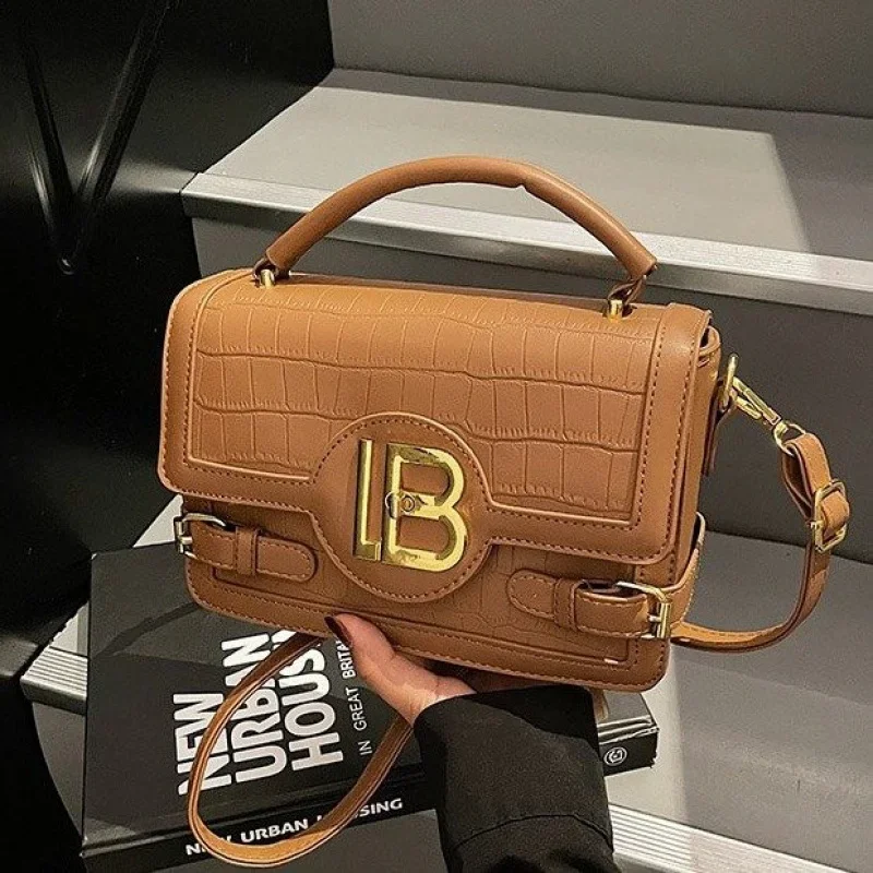 

Fashionable Leather Women's Shoulder Bag Luxury Brand Famous Designer Elegant Classic Elegant Lining Vintage Bag​