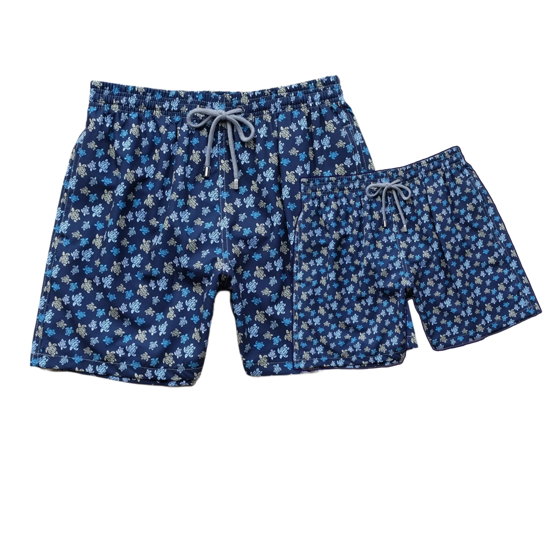 New Fashion Turtle Brand Children's Pants Parent-Child Swim Trunks Beach Pants Four-Sided Elastic Waterproof Quick-Drying Shorts