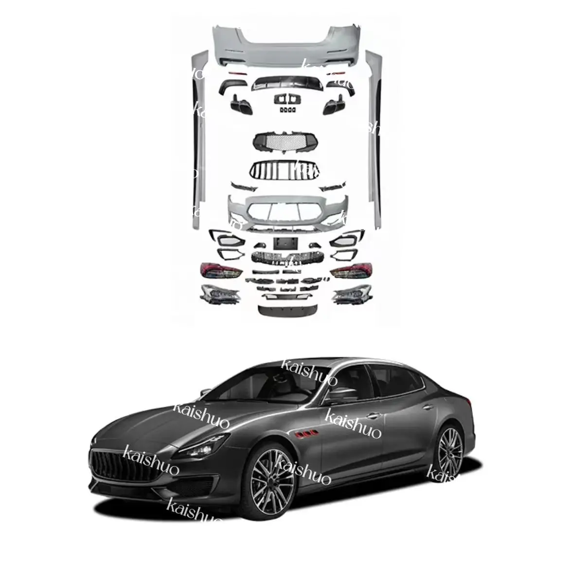 Hot Selling Upgrade to Tro Style Body Kit Front Bumper Rear Bumper For Maserati Quattroporte 2014+