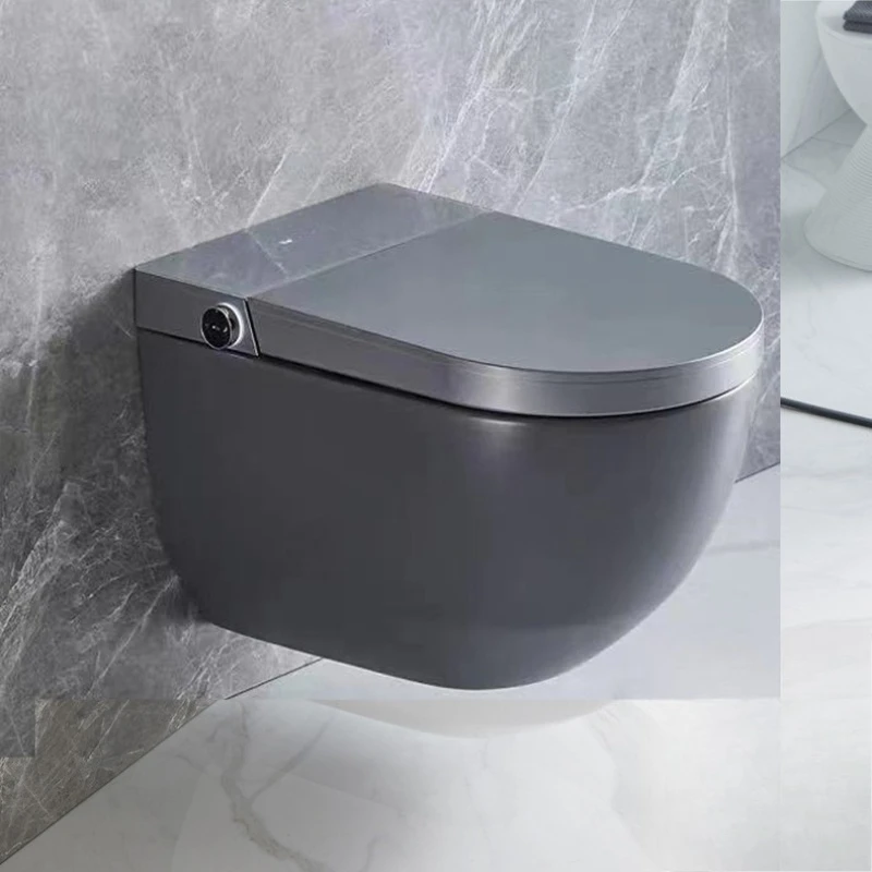 

Gun gray smart wall toilet black toilet smart white with wall water tank series