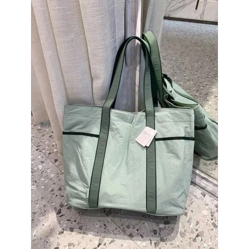 new-style-casual-yoga-sports-single-shoulder-bag-multi-pocket-waterproof-canvas-bag-20l-large-capacity-yoga-tote-baghandbag