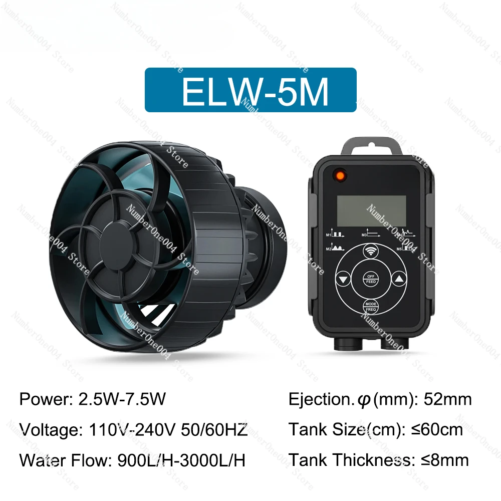 Applicable to Wave Pump ELW 3/3M Aquarium Water Pump Filter Fish Tank Ultra Quiet Operation Pump With WIFI Wireless Support