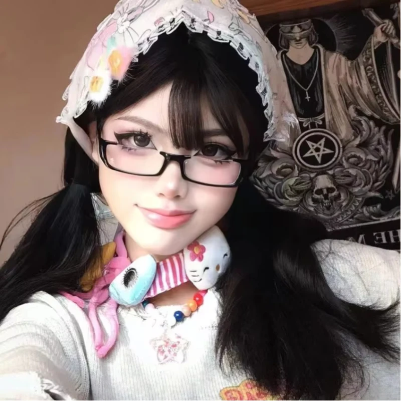 Radfahren Neue Kleine Halb Rahmen Sonnenbrille Frauen Männer Y2K Cosplay Cartoon Sonnenbrille Vintage Brillen Mode Designer Brillen