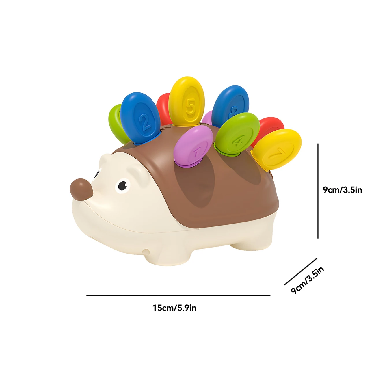 Children's Splice Hedgehog Digital Color Matching Toy