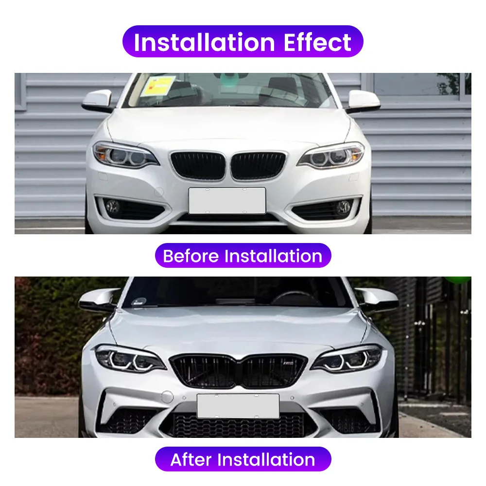 

Пара автомобильных фар в сборе для BMW 2 серии F22 F23 2014-2021 Модифицированные светодиодные автомобильные лампы M2 Plug and Play Дневные ходовые огни