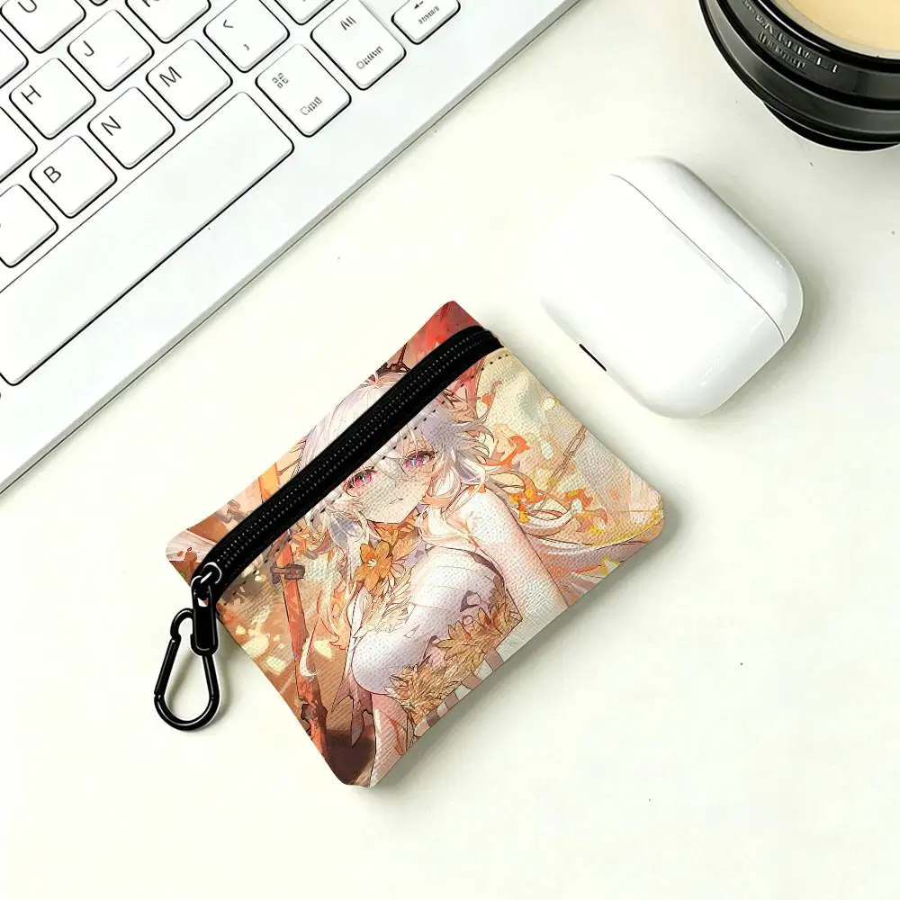 Cartoon Cinderella Wear-resistant Oxford Cloth Coin Purse Portable Backpack Hanging Card Storage Bag view 3