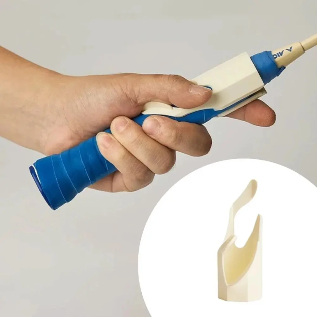 

PP Badminton Grip Aid Improve Skills Universal Tennis Racket Grip Assistance Racquet Corrector Beginner Posture Rectify 2025New