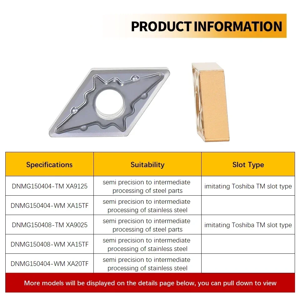 BIESUO-Fraise de tour CNC en acier inoxydable, insert en carbure, ChrMG150sediMA, VP15TF, ChrMG 150408, ChrMG150604, ChrMG150608MA, outils de tournage