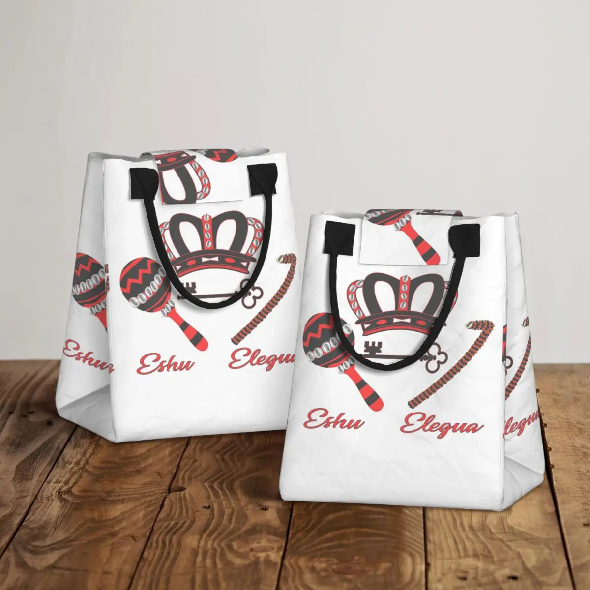 

Eshu Eleggua Crown Insulated Lunch Bag for Women Kids Portable Food Boxes Thermal Lunch Box Tote