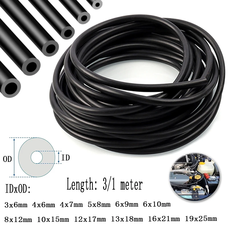 

Силиконовая трубка 1/3 метра, гибкий резиновый шланг ID3 мм-19 мм, наружный диаметр 6 мм-25 мм, гибкая мягкая силиконовая трубка